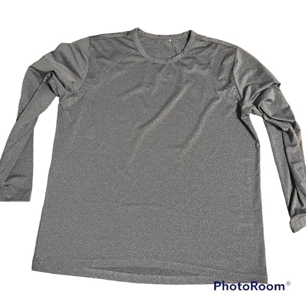 Sansoleil Gray Long Sleeve Crew UPF 50 Sz L Outdoor